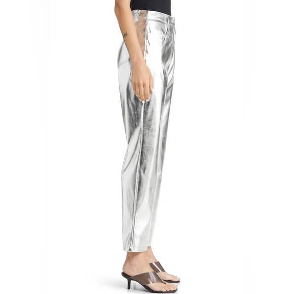 Amy Lynn Silver Metallic Lupe Pants - Picture 3 of 13